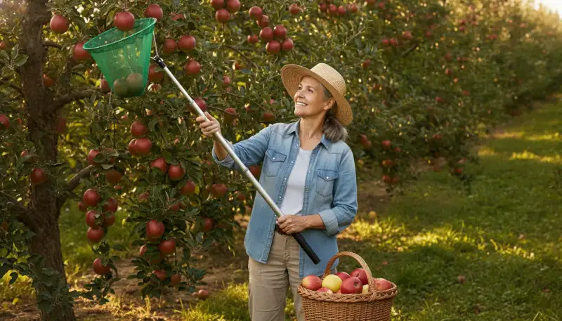 Schonend ernten: Teleskop-Obstpflücker optimal nutzen
